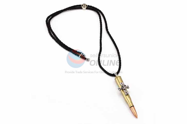 Bullet Shaped Punk Zinc Alloy Jewellery Necklace