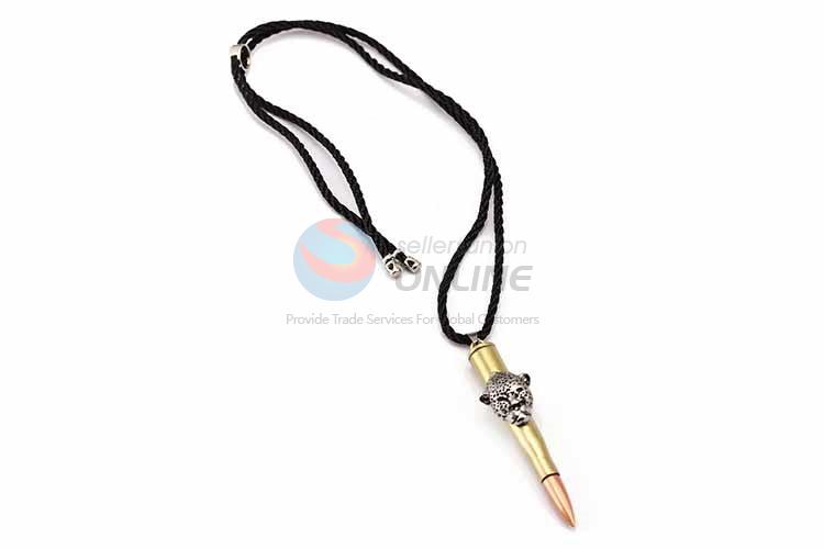 Bullet Shaped Punk Zinc Alloy Jewellery Necklace