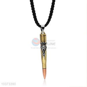 Bullet Shaped Punk Zinc Alloy Jewellery Necklace