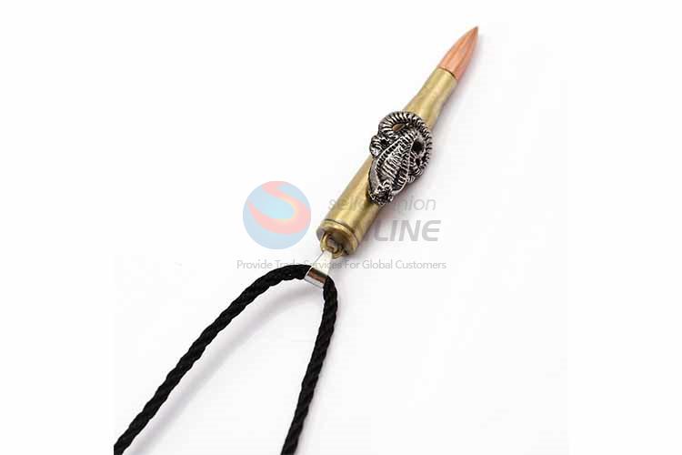 Bullet Shaped Punk Zinc Alloy Jewellery Necklace