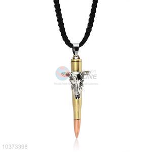 Bullet Shaped Punk Zinc Alloy Jewellery Necklace