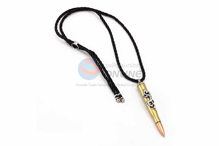 Bullet Shaped Punk Zinc Alloy Jewellery Necklace