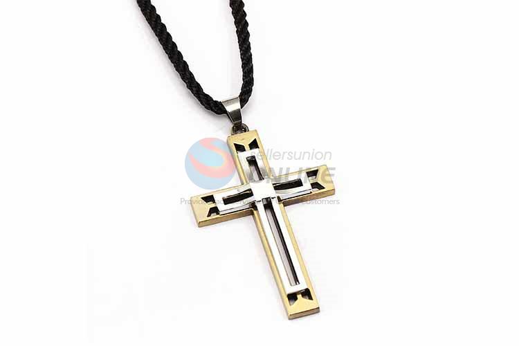 Cross Pendant Punk Zinc Alloy Jewellery Necklace