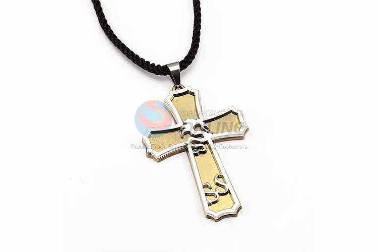 Cross Pendant Punk Zinc Alloy Jewellery Necklace