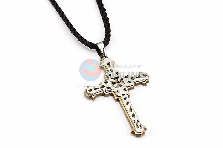 Cross Pendant Punk Zinc Alloy Jewellery Necklace