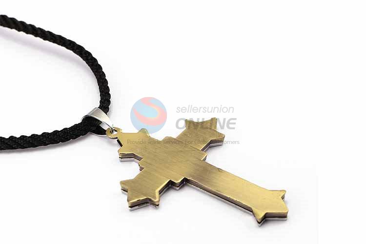 Cross Pendant Punk Zinc Alloy Jewellery Necklace