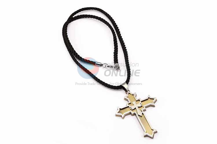 Cross Pendant Punk Zinc Alloy Jewellery Necklace