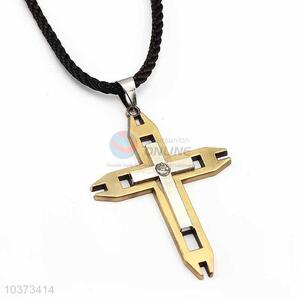 Cross Pendant Punk Zinc Alloy Jewellery Necklace