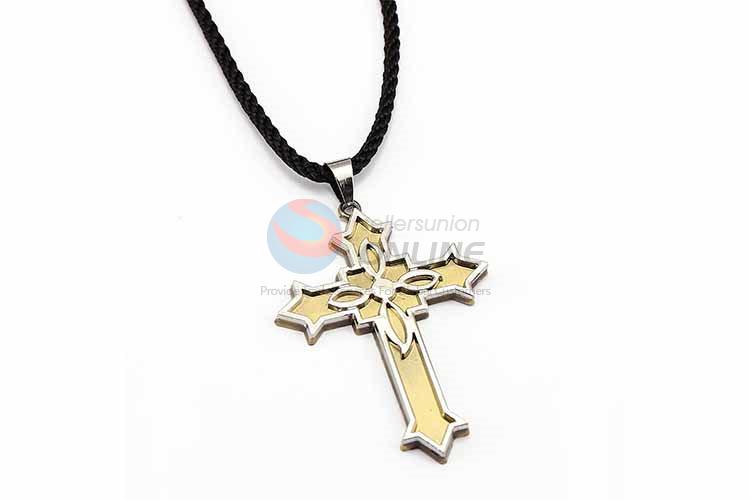 Cross Pendant Punk Zinc Alloy Jewellery Necklace