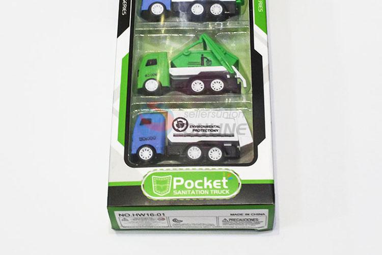 Bottom Price 4pcs Sanitation Truck Model Toys for Kids