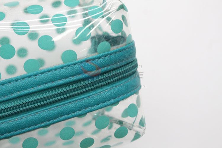 Lovely colorful wave point cosmetic bag