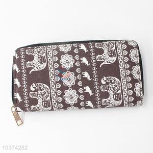 Wholesale Low Price Cotton And Leather Wallet For Women