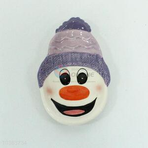 Popular top quality cute snowman pattern plate