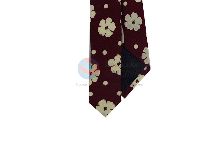 Classic popular  flower printed necktie for gentlemen