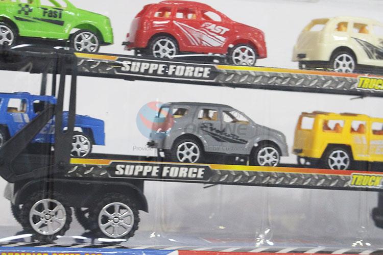 Best Selling Friction Drag Head Truck Toys with Cars