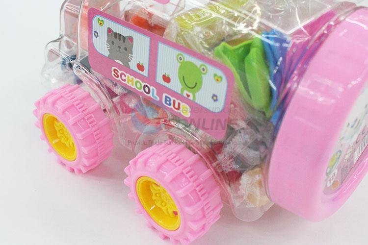 Hot Selling Car Shaped Joy Dough Set with Plastic Mold