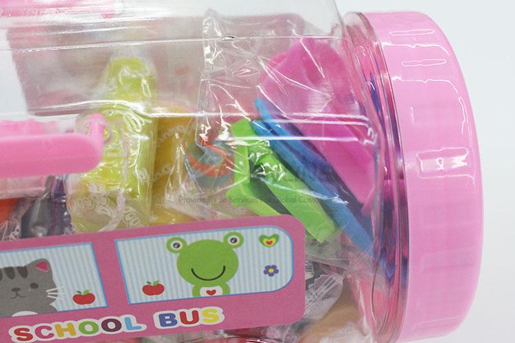 Hot Selling Car Shaped Joy Dough Set with Plastic Mold