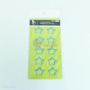 Blue star shaped paper clip for sale