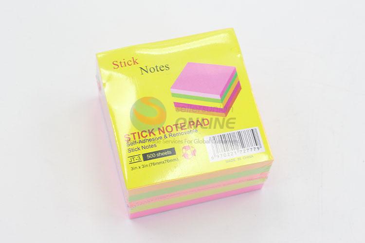 200pcs Colorful Fluorescent Sticky Notes Set