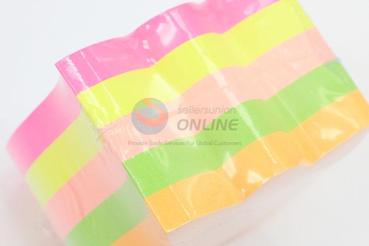 200pcs Colorful Fluorescent Sticky Notes Set