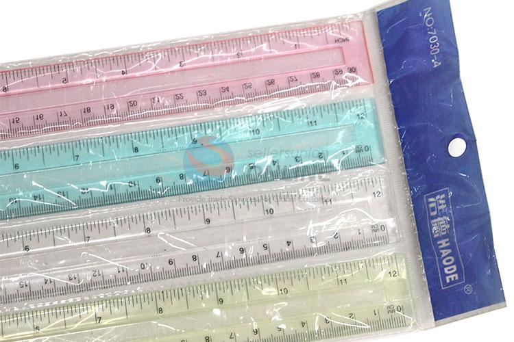 Factory High Quality 30cm Plastic Ruler for Sale