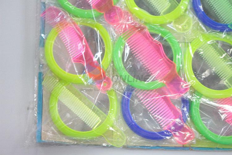 Durable plastic mirror and comb