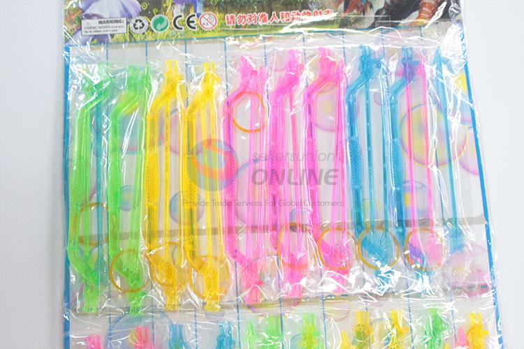 Funny colorful plastic bow and arrow