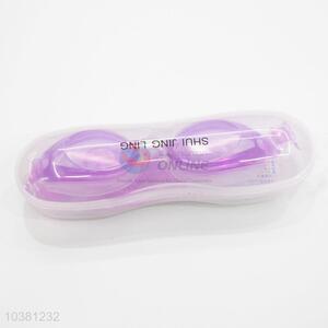 Good quality best fashionable purple swimming goggle