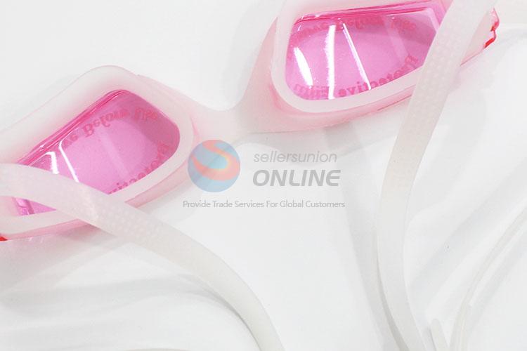 Best high quality pink anti-fog swimming goggle