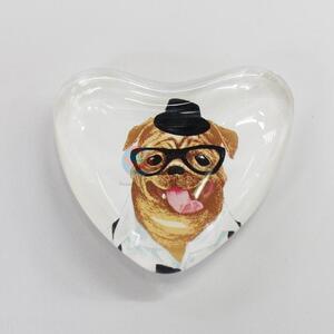 Fuuny Dog Glass Decorations Fridge Magnet Sticker