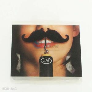 Cute Mustache Shaped Red Wine Bottle Opener with Keychain Bottle Opener