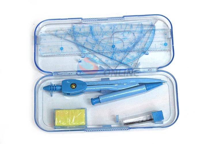 Factory High Quality Blue Compass with Ruler Set for Students