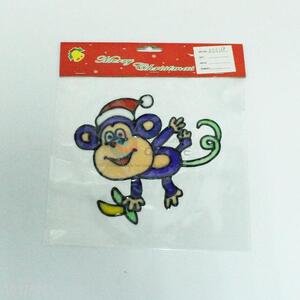 Lovely monkey shaped window sticker for festival