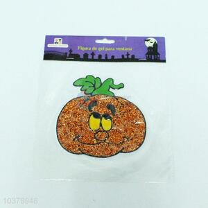 Most popular pumpkin shaped pvc window sticker,21*24.5cm