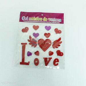 Love valentine window sticker for promotional