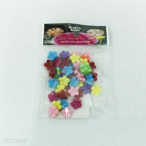 Colorful flower plastic beads_20g