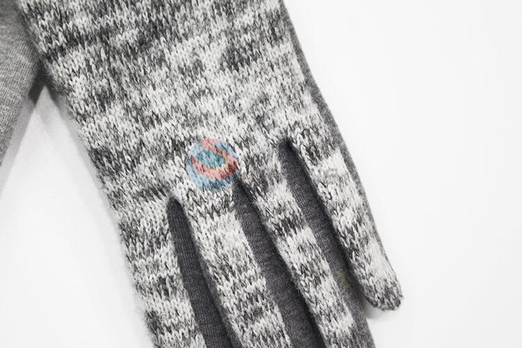 Flower Brim Women Winter Gloves