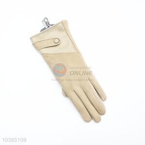 Women suede fabric gloves wintner warm driving mitten