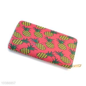 Promotional women wallet/purse with pineapple pattern