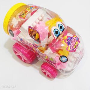 55Pcs/Set Cute Car Shaped Plastic Model Toys for Kids