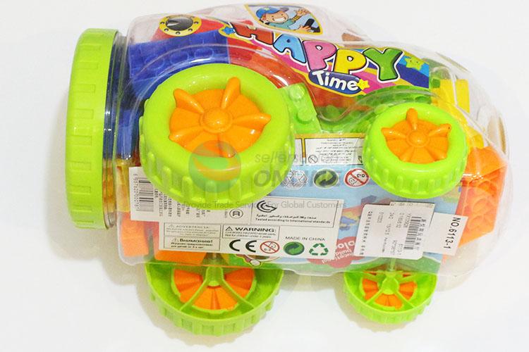 50-60Pcs/Set Plastic Machineshop Car Shaped Educational Toys Creative Toy