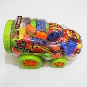 100-120Pcs/Set Automobile Race Shaped Plastic Model Toys for Wholesale