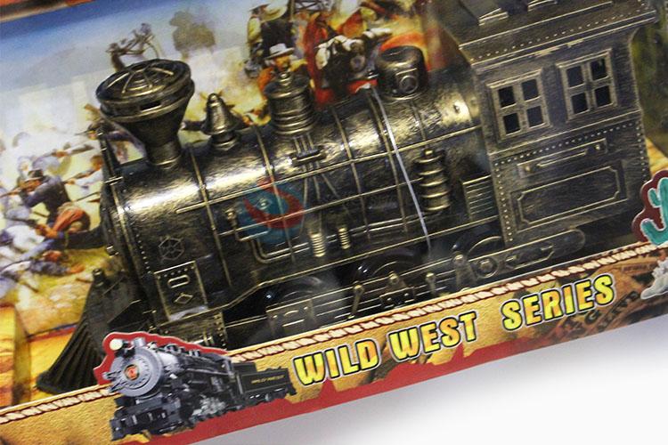 Cheap Professional Kids Toy Bronze Locomotive And Western Cowboy Indian