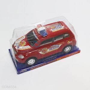 Inertia simulation mini diecast police car toy