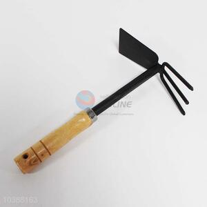 Best selling wood handle steel garden hoe,30cm