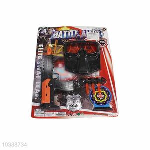 Police equipment gun badge toy set