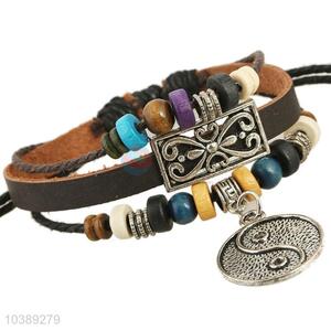 Newest Handmade Leather Bracelet Leather Wristband