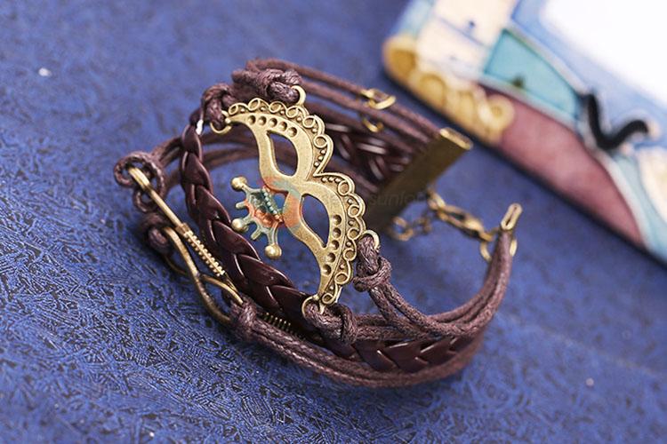 Unique Design Wrap Bracelet Fashion Leather Wristband