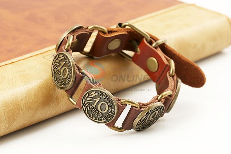 Cool Design Leather Bracelet Man Wristband