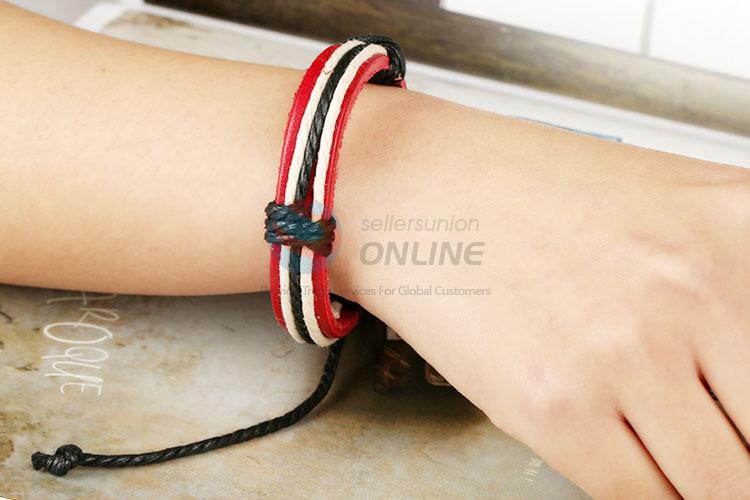 Creative Design Colorful Woven Leather Bracelet